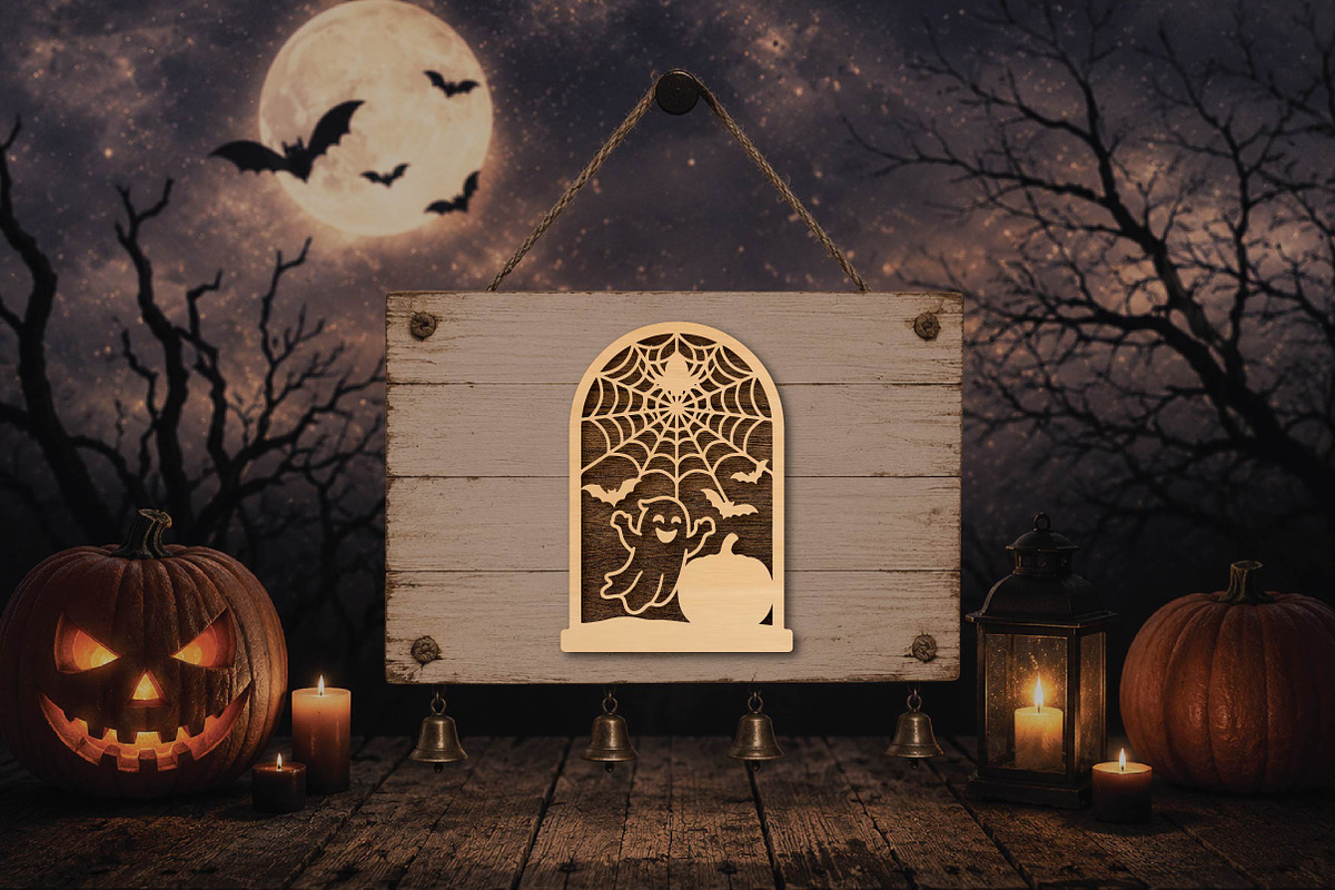 Ghost Halloween Arch Lantern SVG, an Object Graphic by DreamPrint404 (Photo 3 of 3)
