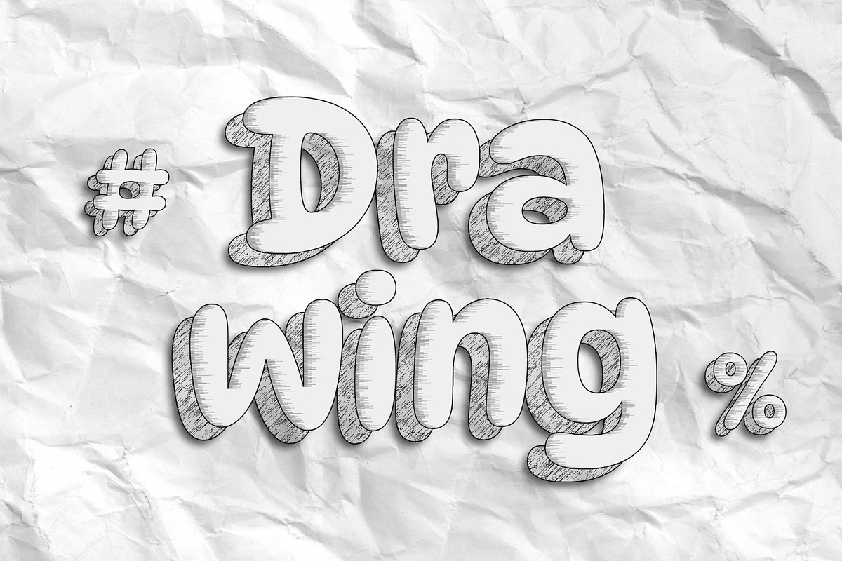 Pencil Drawing Styles Text Effect, a Layer Style Add-On by ContestDesign (Photo 2 of 3)