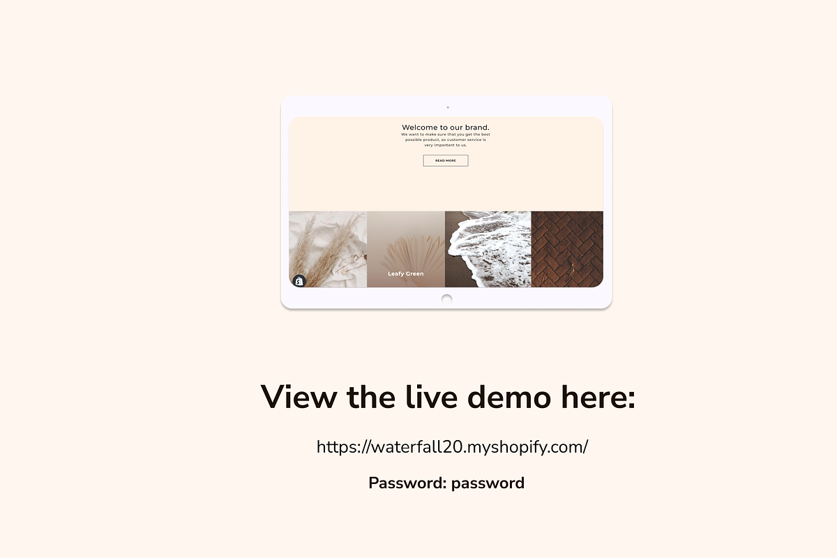 Blue Waterfall Shopify 2.0 Theme, a Templates & Theme by Zqdo (Photo 3 of 7)