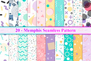 Memphis seamless pattern, a Pattern Graphic by Digital Studio (Thumbnail 1 of 11)