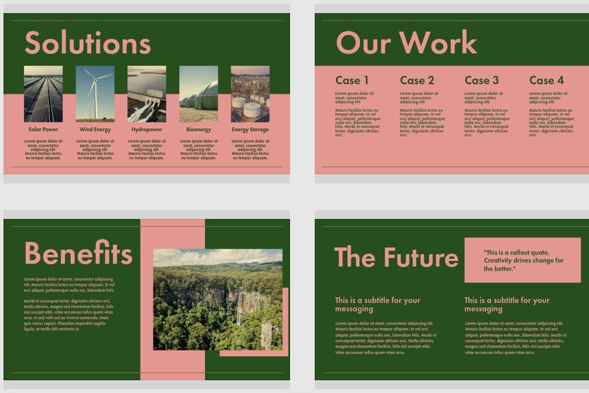 Peaches and Green PPT Presentation, a Presentation Template by The Impact Edit (Photo 2 of 2)