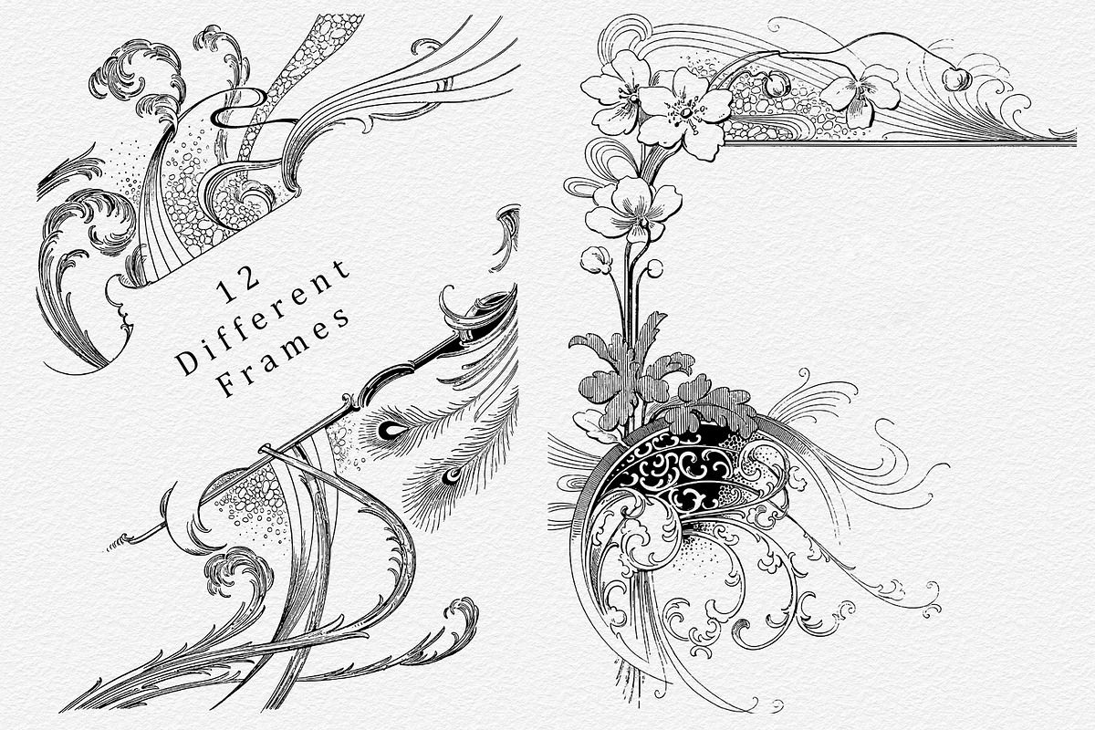 Procreate Decorative Borders, a Brush Add-On by AW Studios (Photo 5 of 7)