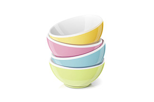 Ceramic bowl for food.