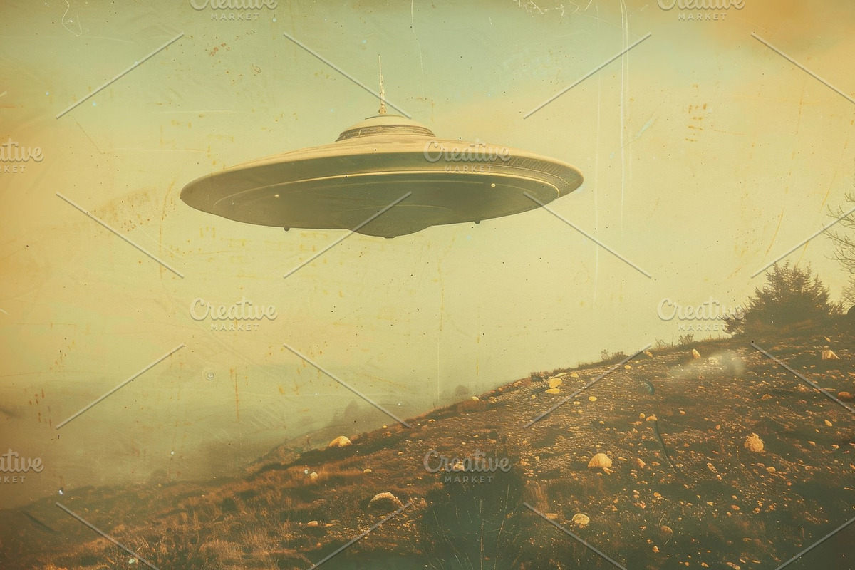 97 UFO objects flying in the sky, a Transportation Photo by Handmadefont (Photo 92 of 101)