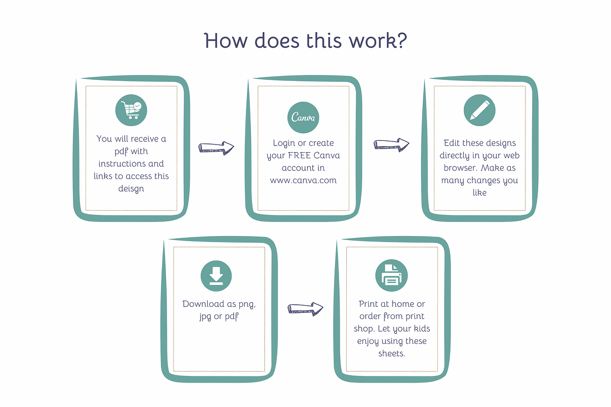 Kids daily planner kit, a Print Template by Avyukta Envision Digital (Photo 4 of 4)