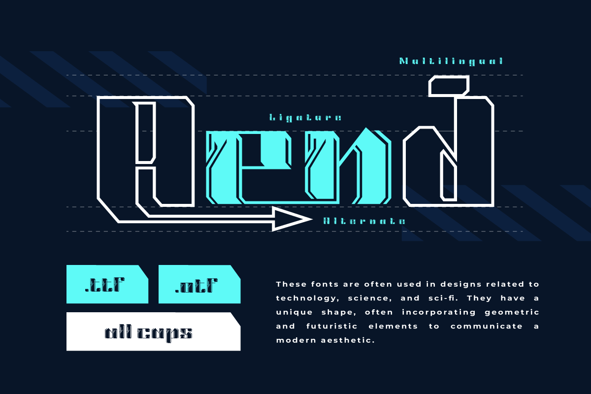 Selauk | Futuristic Font, a Serif Font by twinstd (Photo 3 of 13)