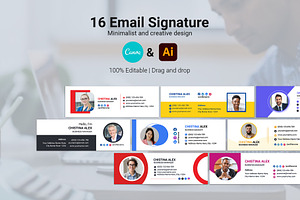 Email Signature Template Canva+Gmail