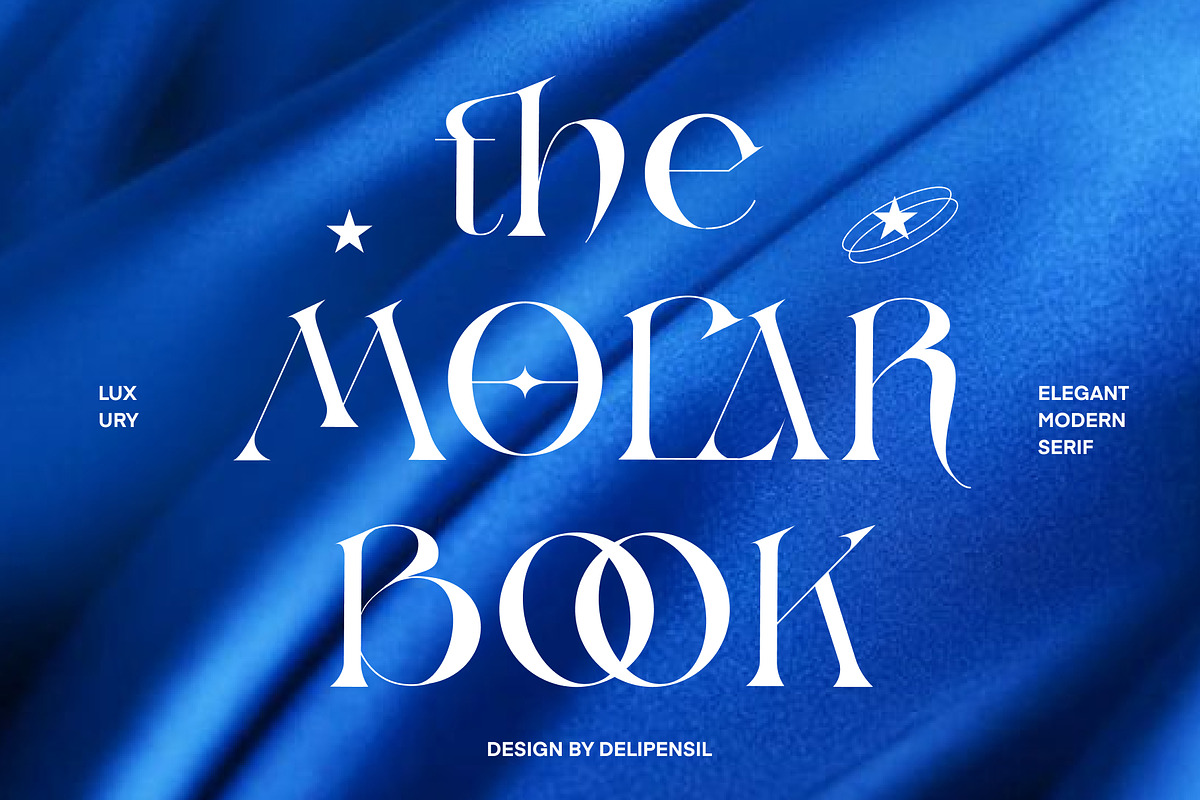 MOLAR - Modern Serif Typeface, a Serif Font by delipensil (Photo 1 of 9)