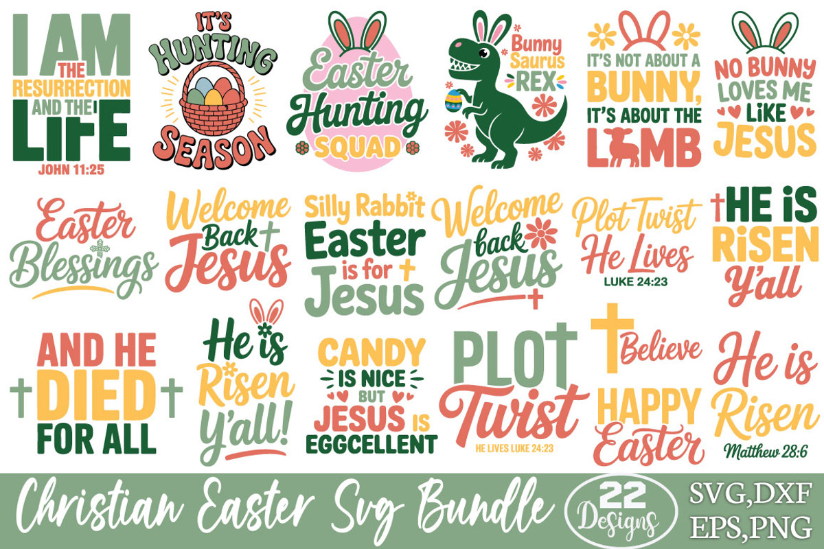 Christian Easter SVG Bundle, an Object Graphic by DollarSmart (Photo 1 of 4)