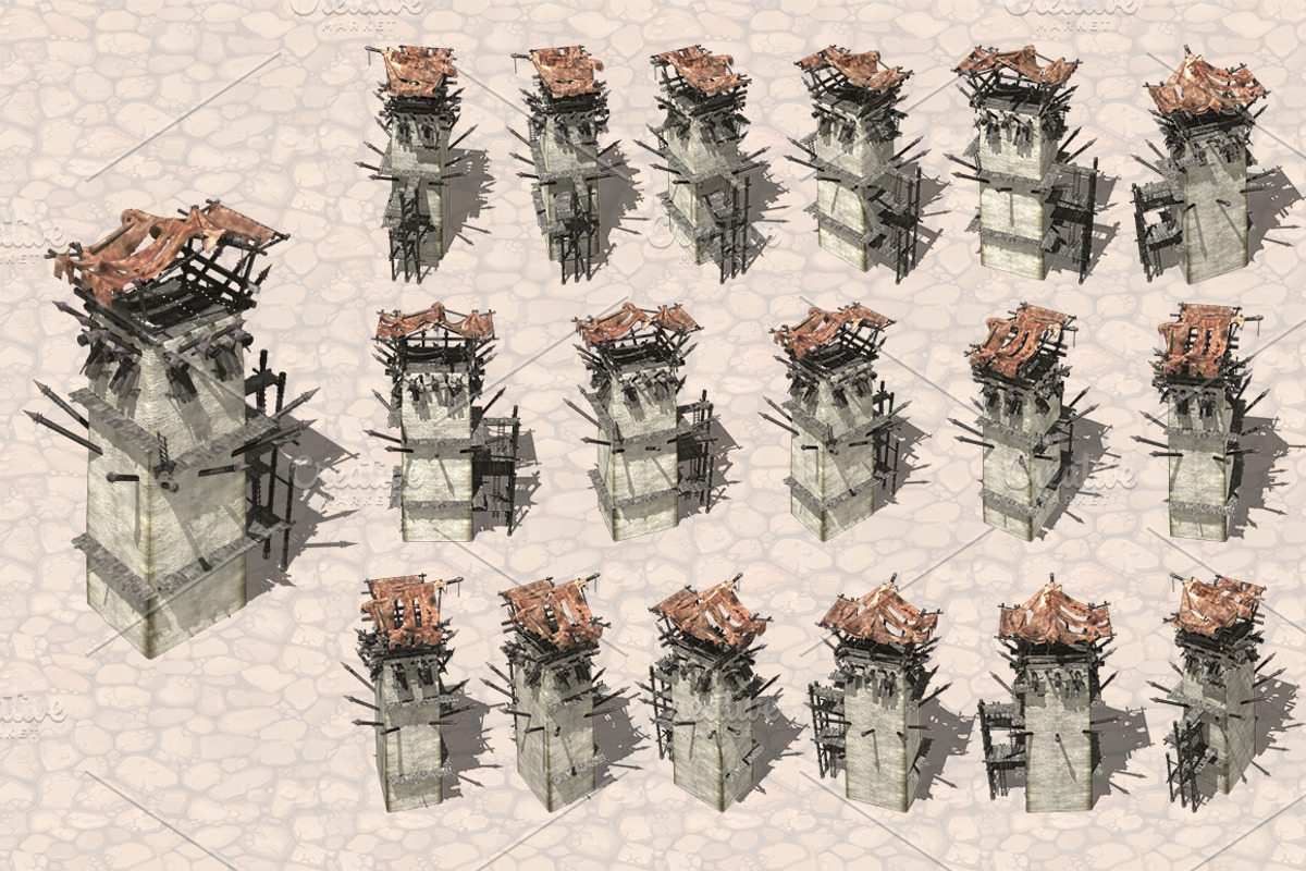 Isometric Ancient City Pack, an Object Graphic by Beatheart Creative Studio (Photo 5 of 77)