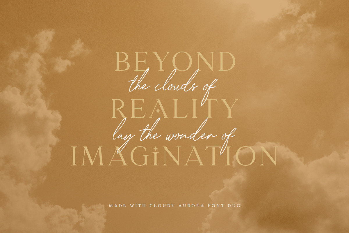 Cloudy Aurora - Font Duo (+LOGOS) preview 6