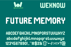 Future Memory font