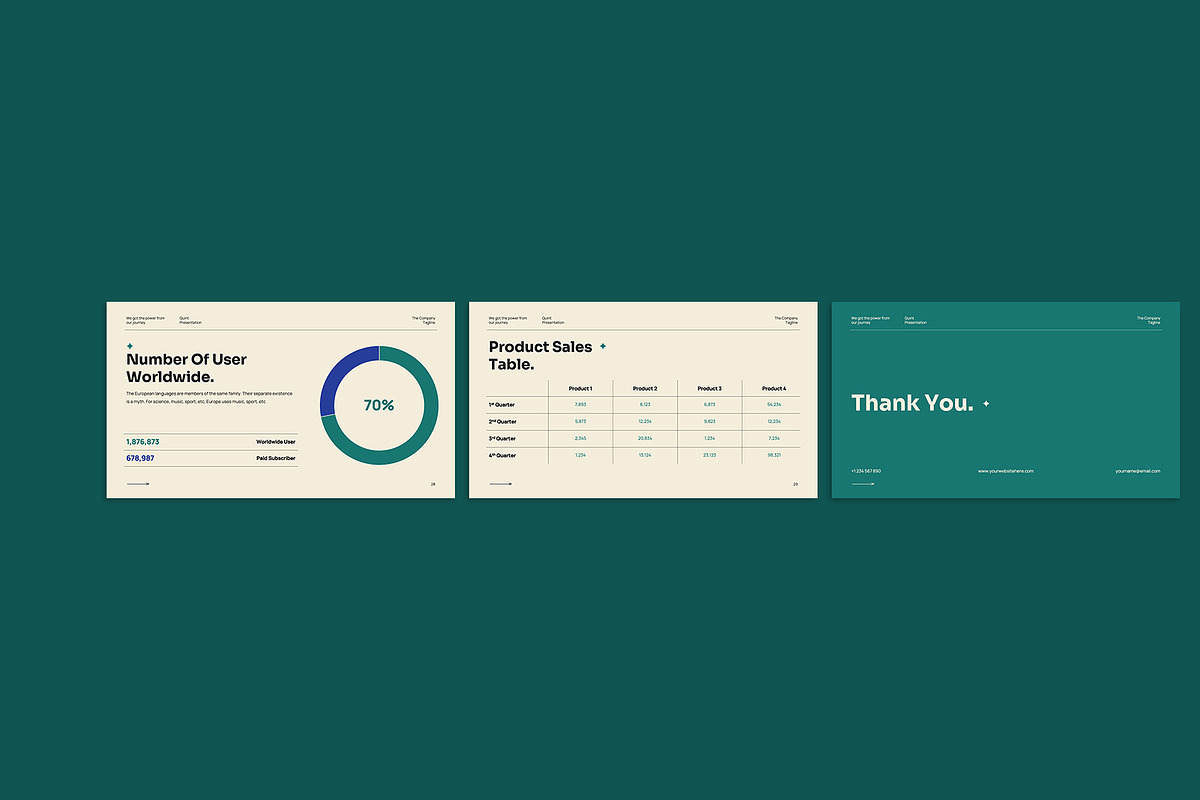 Quint Pitch Deck Keynote, a Presentation Template by Neermana (Photo 5 of 5)