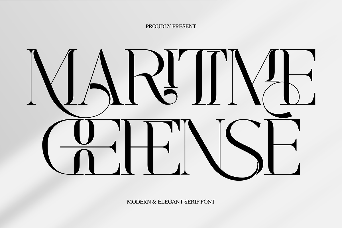 MARITIME DEFENSE - MODERN SERIF FONT, a Serif Font by 177Studio (Photo 1 of 8)