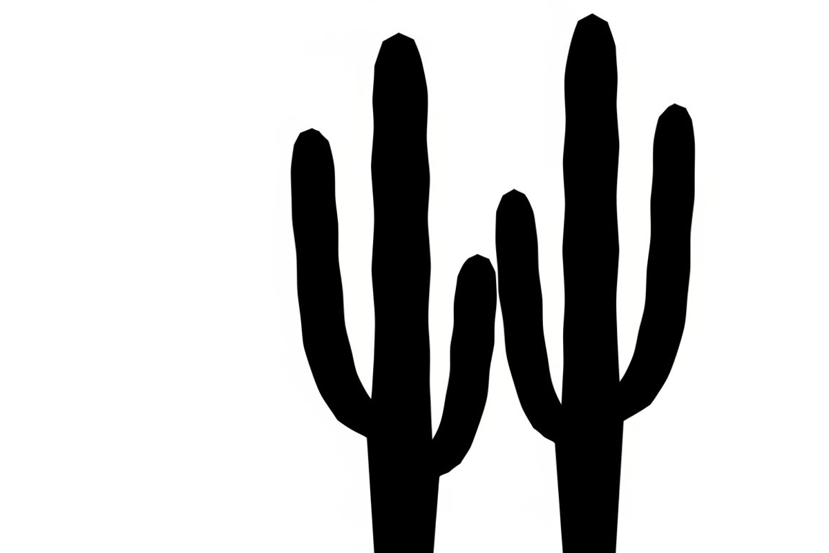 collection of desert cactus silhouet, an Illustration by Amazin_art (Photo 10 of 33)