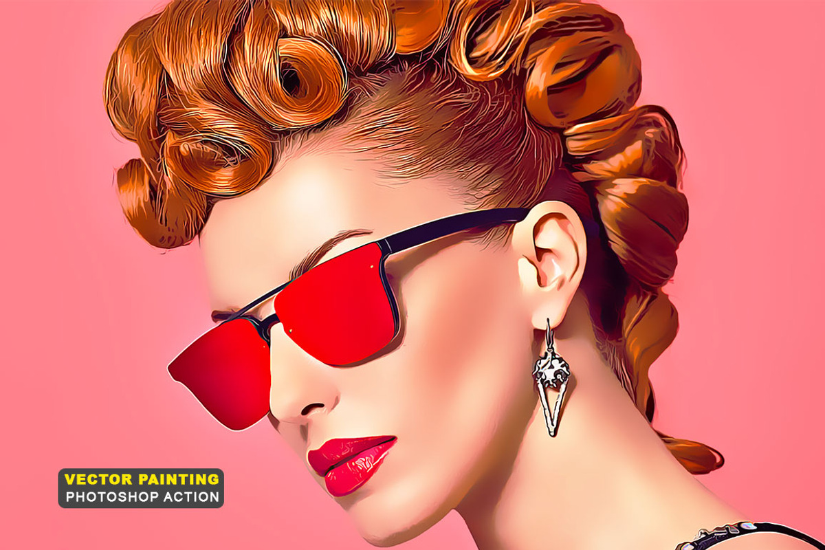 Vector Painting Photoshop Action preview 6