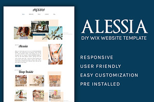 Alessia Wix Website Template