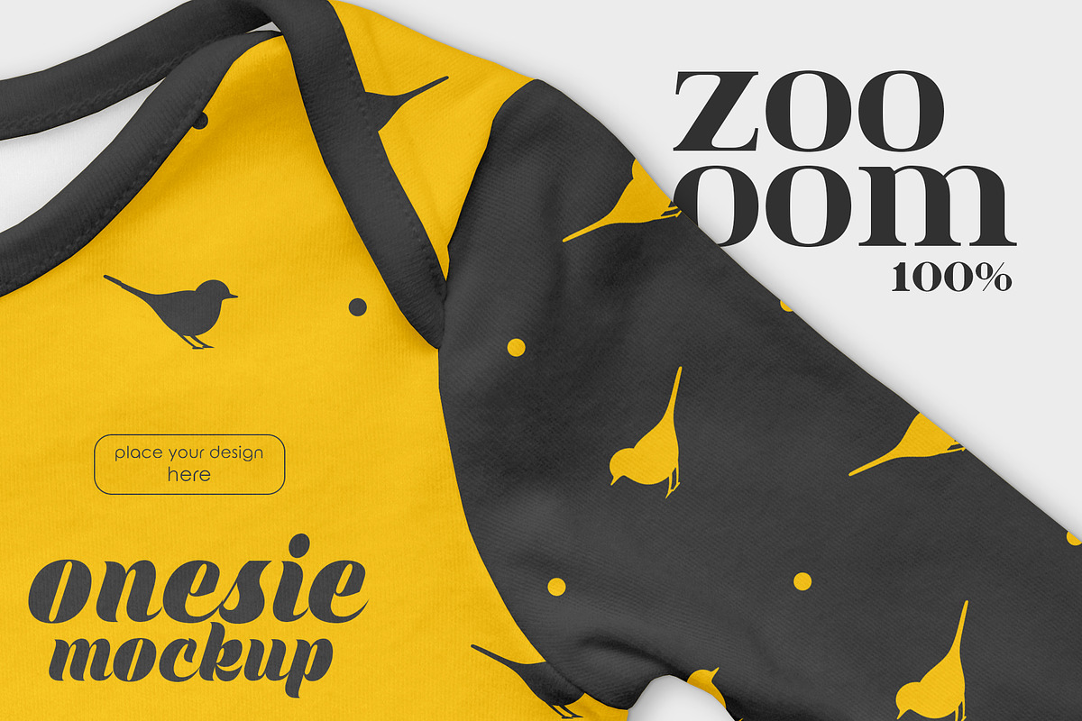 Long Sleeve Baby Onesie Mockup Set, a Hoody Mockup by Country4k (Photo 3 of 4)