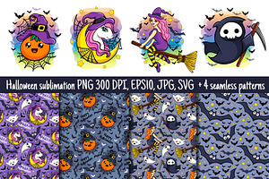 Halloween Characters Sublimation Svg