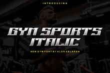 Gym Sports Italic Font