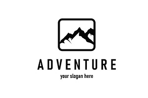 simple minimalist mountain logo, a Branding & Logo Template by Maylianaw28
