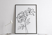 Peony Bouquet SVG Bundle, a Graphic by KostaDigitalArt (Thumbnail 7 of 10)
