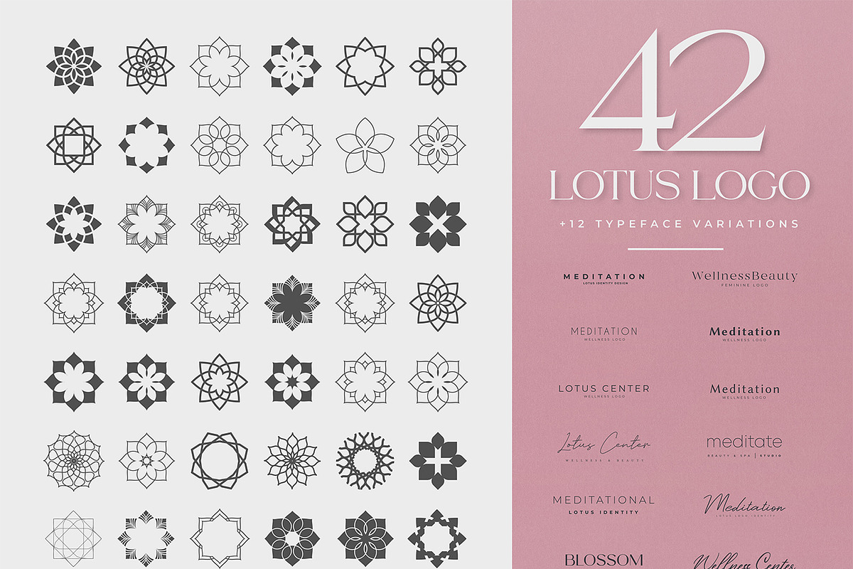 Water Lily Lotus Logo Bundle, a Branding & Logo Template by Template Dealer (Photo 3 of 20)