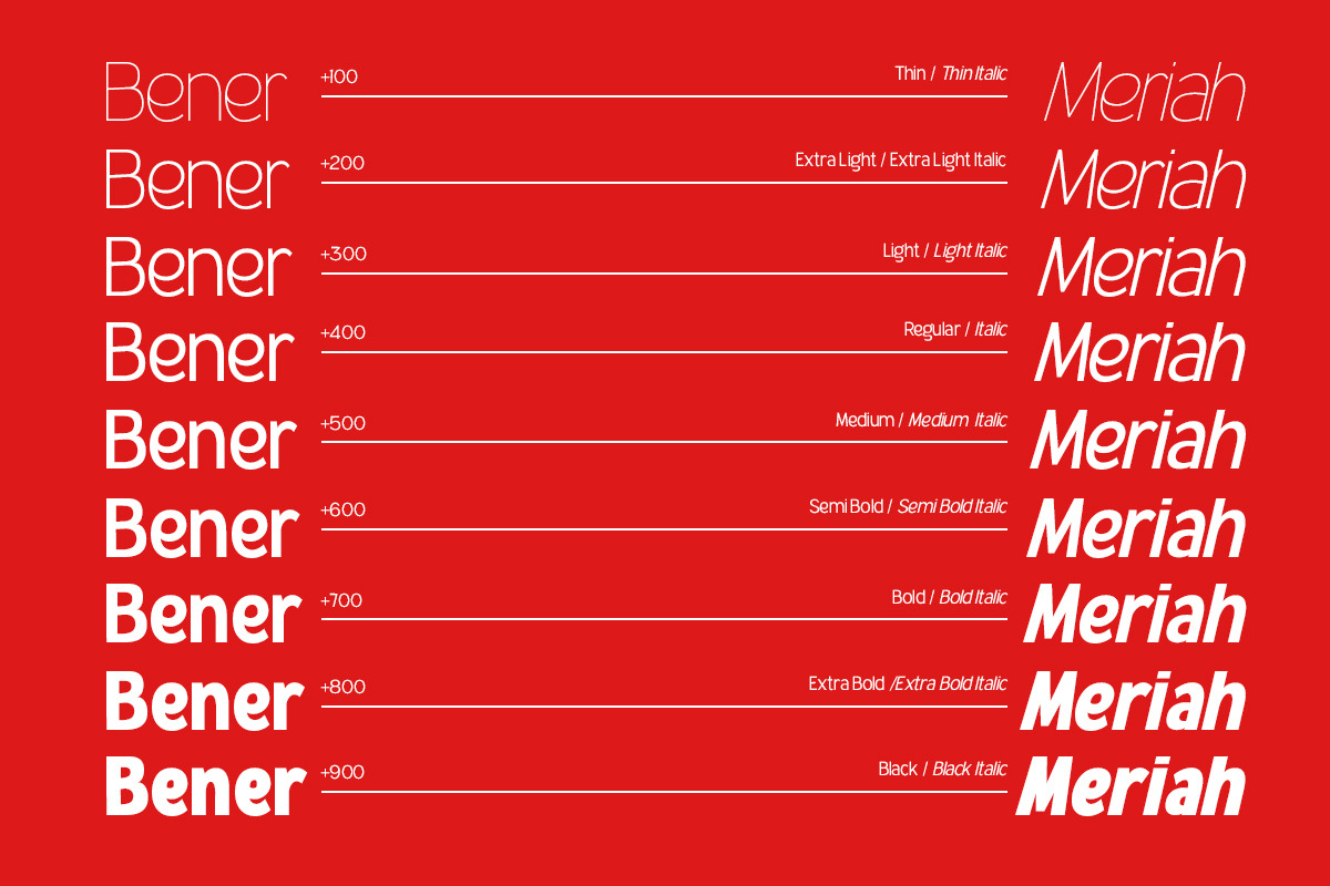 Bener Meriah - Sans Serif Family, a Sans Serif Font by Afkari Studio (Photo 4 of 12)
