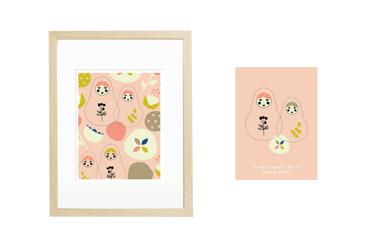 Matryoshka Dolls Pattern, a Pattern Graphic by bron.alexander (Photo 2 of 5)