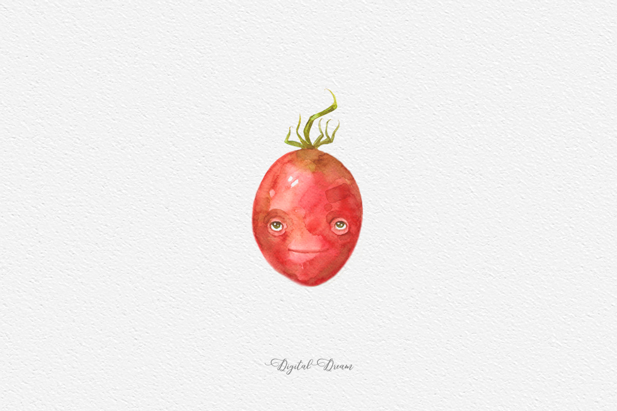 Vegetables - cartoon character, an Illustration by DigitalDream (Photo 4 of 7)