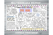 Editable Ballerina Party Placemat, an Invitation Template by ArtfulStudio (Thumbnail 2 of 3)
