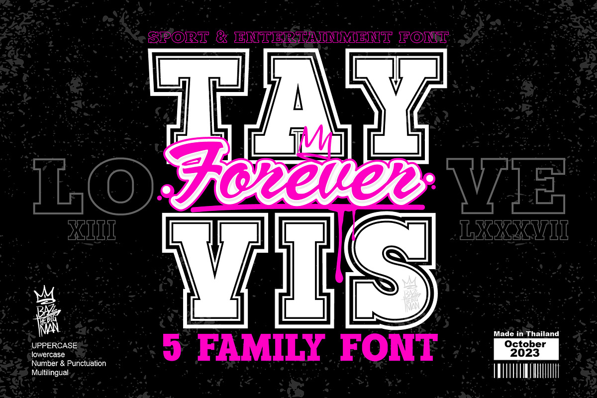 Tayvis Forever, a Slab Serif Font by BBtypeStudios (Photo 1 of 14)