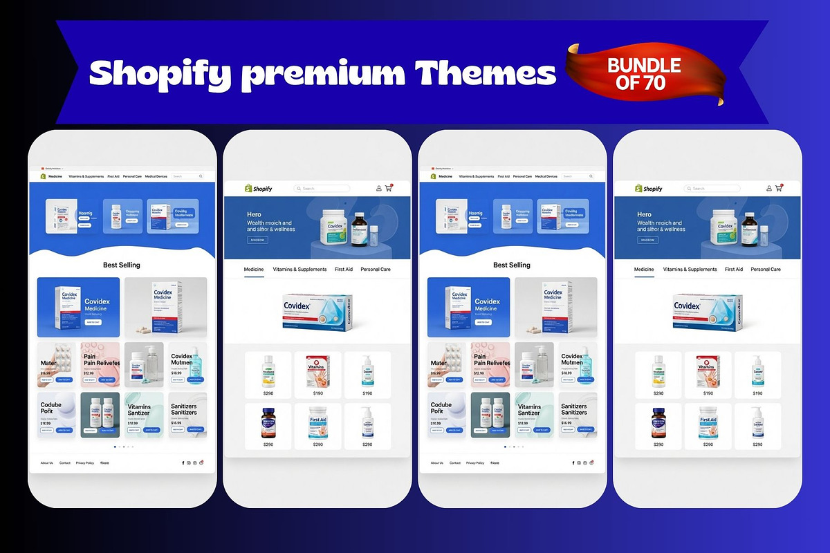 Shopify Premium Themes Bundle 70, a Shopify Template by Crox Studio | Digital (Photo 27 of 59)