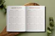 Gold Grocery Planner KDP Interior, a Print Template by M9 Design (Thumbnail 2 of 3)