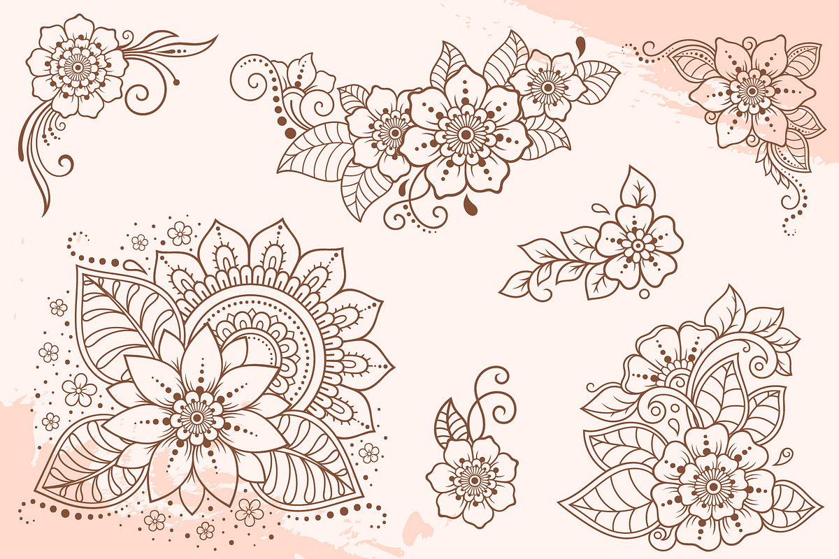 Butterfly & flowers, a Decorative Illustration by Katika Shop (Photo 5 of 9)
