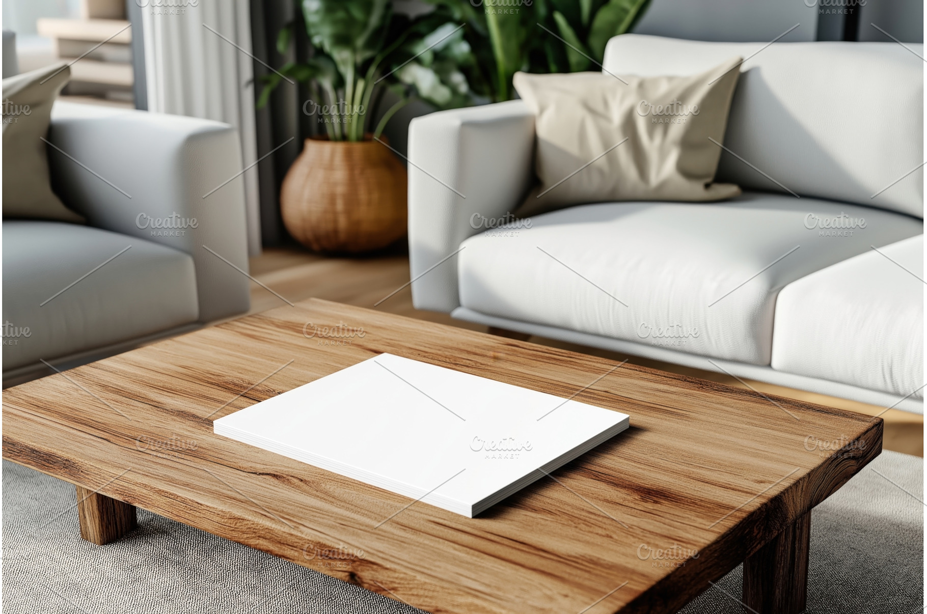 Modern living room scene featuring a, an Abstract Photo by Sergey Kotenev