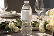 Elegant Water Bottle Mockup on Table, a Product Mockup by TatiMockup (Thumbnail 1 of 4)