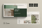 Services Guide Template Presentation, a Presentation Template by TemplatesForest (Thumbnail 1 of 6)