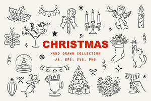 Christmas Hand Drawn Illustrations