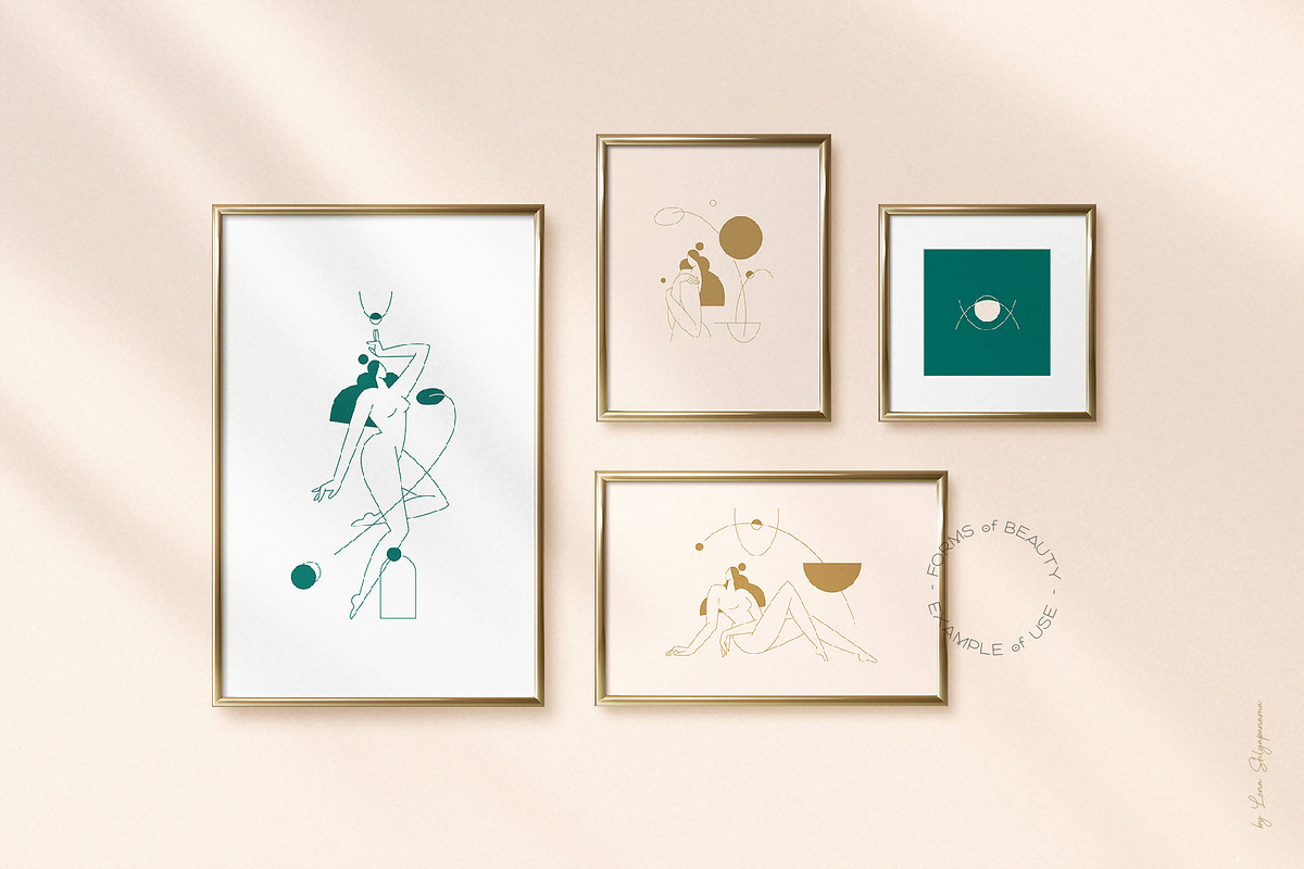 FORMS of BEAUTY Line Art Collection, a Person Illustration by Acierto Studio (Photo 14 of 19)