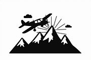 Adventure Plane & Mountain Set, an Illustration by BIPLOB EXPERT (Thumbnail 5 of 9)