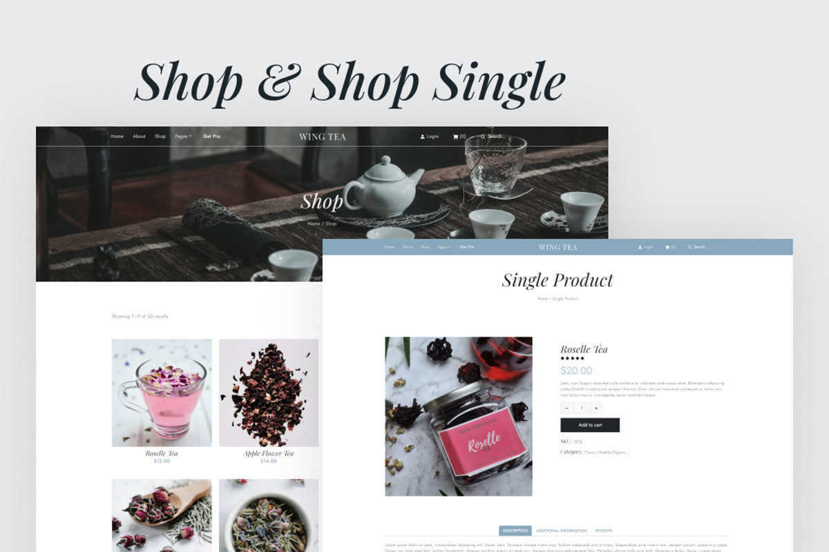 WingTea - Tea Shop Website Template, a HTML Template by TemplatesJungle