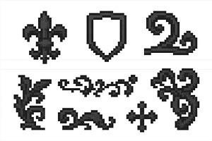 Detailed black and white pixel art, an Illustration by ZinetroN