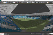 European Soccer Stadium, an Architecture 3D Model by VisualCG (Thumbnail 3 of 3)