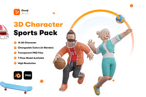 3D Character Sports Pack