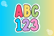 Giggleberry - Cute Kids Craft Font, a Sans Serif Font by KiddoGlyphs Studio (Thumbnail 3 of 4)