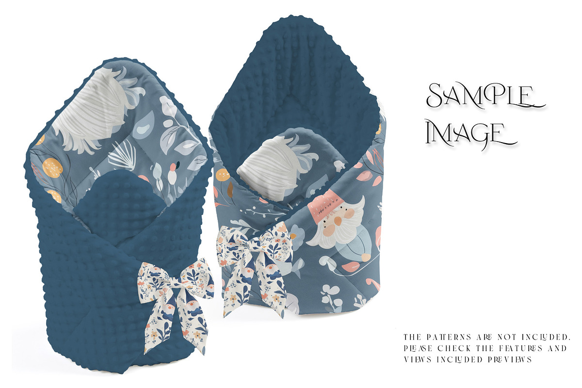 Swaddle Wrap Blankets Minky & Muslin, a Mockup by mock-ups (Photo 29 of 31)
