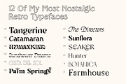 The Retro Font Collection, a Sans Serif Font by Tropical Type (Thumbnail 2 of 49)