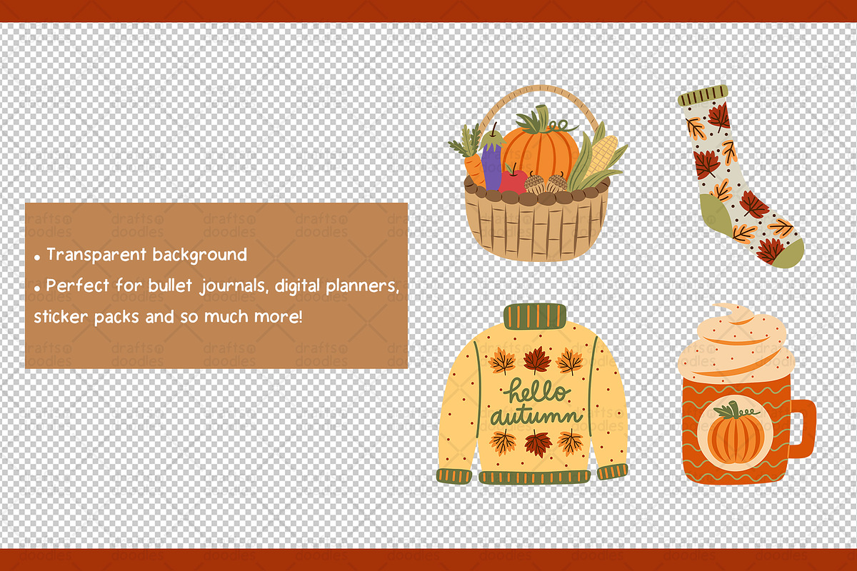 Autumn Harvests and Fall Favorites, a Pattern Graphic by Drafts n Doodles (Photo 3 of 6)