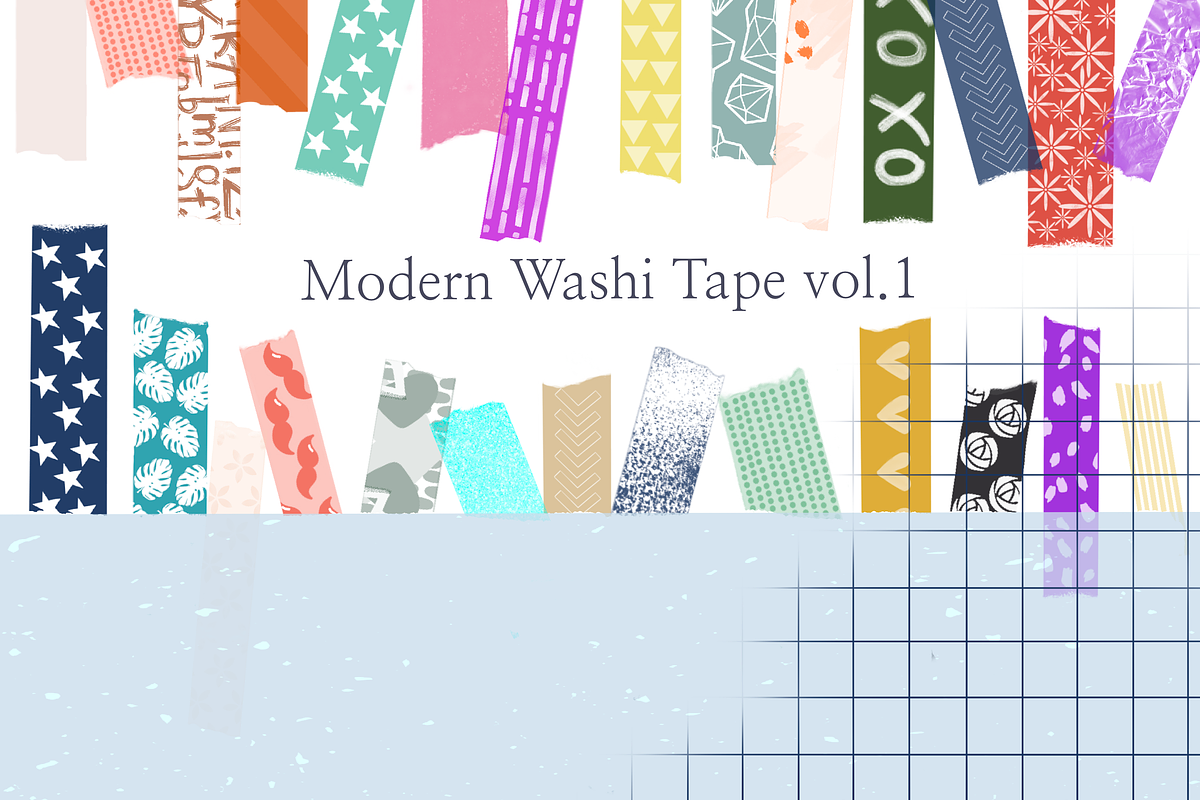NEW! 30 Modern Washi Tape Vol1 preview 2